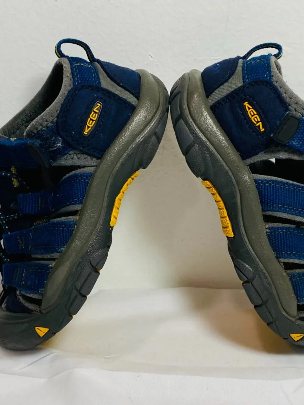 Kids Sz 10 KEEN Newport H2 Waterproof Sandals Blue/Gray VGUC